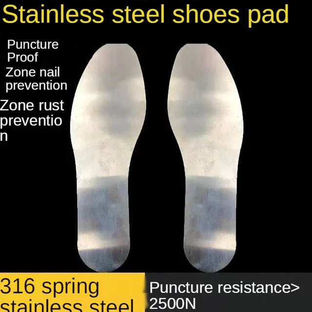 Rvs Anti-Stab Stalen Inlegzolen Bouwplaats Labor Ijzer Anti-Kleef  Anti-Nagel Anti-piercing Inlegzolen - AliExpress sport \u0026 Entertainment