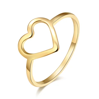 

CACANA Stainless Steel Ring For Best Friend Ring Jewelry Rings Gift Girl Friendship Promise Hot Women Love Heart Christmas