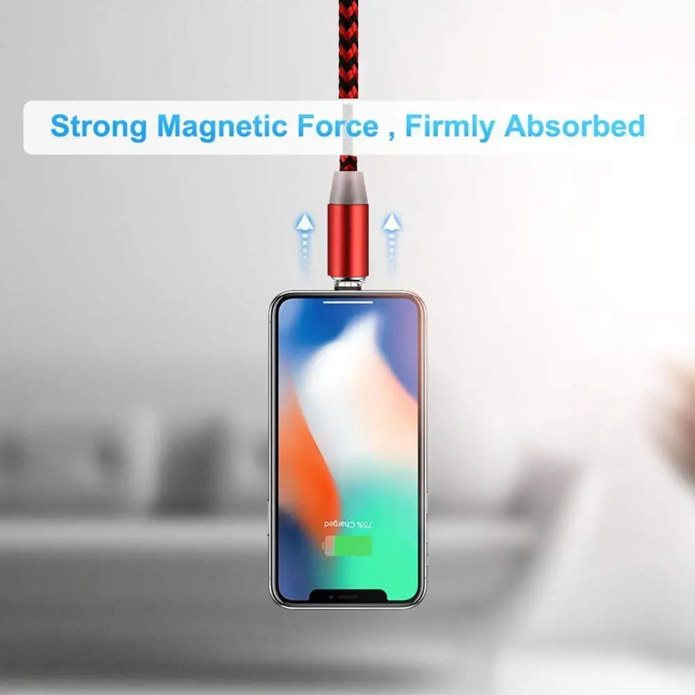 Магнитный usb-кабель для iphone X XS XR 8 7 6 5 5S SE 5C PLUS Быстрая зарядка магнитное зарядное устройство зарядный кабель для мобильного телефона USB шнур