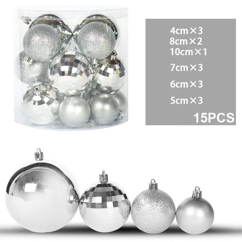 

15PCS Romantic Balls Orament Wedding Party Mall Window Holiday Christmas Decor New Arrival Hot Selling