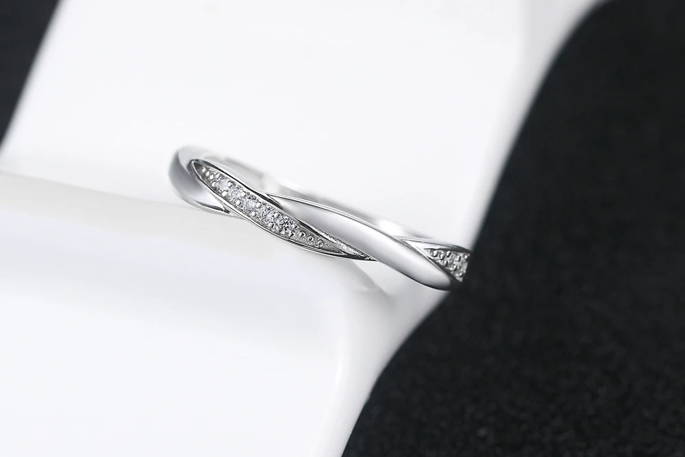 ZHOUYANG кольца для женщин S925 Серебряное кольцо тонкое простой стиль обмотка обручальное кольцо нежный подарок модное ювелирное изделие DZR016 DZR017