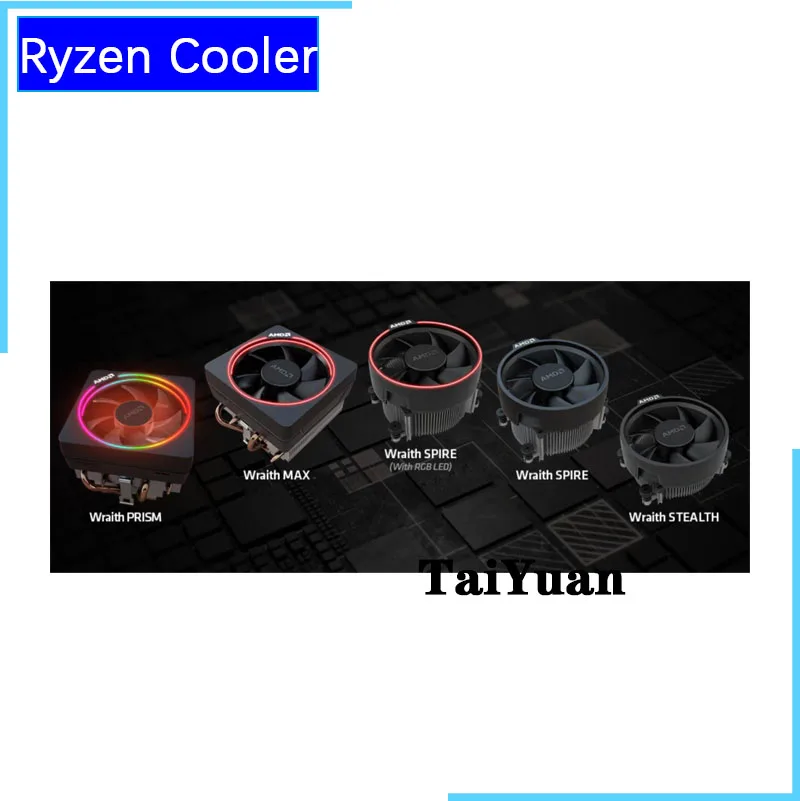 Вентилятор охлаждения AMD Ryzen Wraith оригинальный новый 4 контактный может