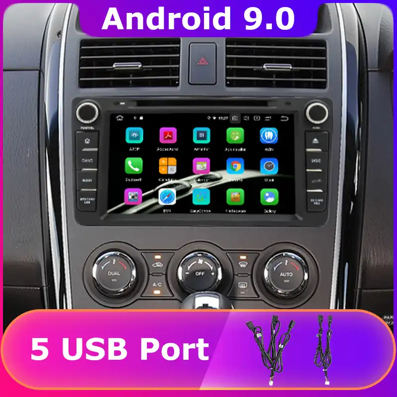 Belsee for Mazda CX 9 CX9 Android 9.0 Car Stereo Radio 8 Core 4GB 2 Din