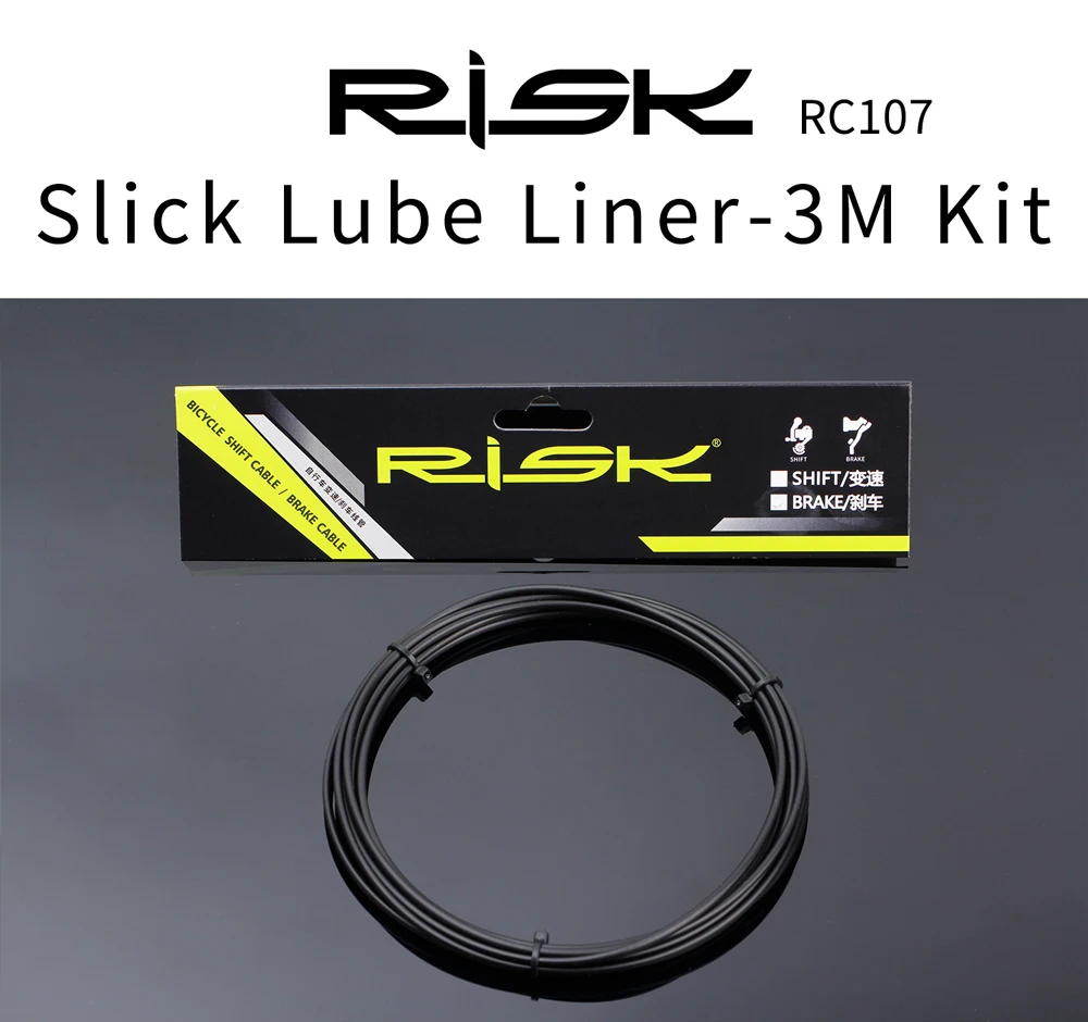 Риск 3 м велосипедный велосипед Slick Lube Liner катетер сменный комплект для шоссейного горного рычага сдвиг внутренний кабель тормоза линия