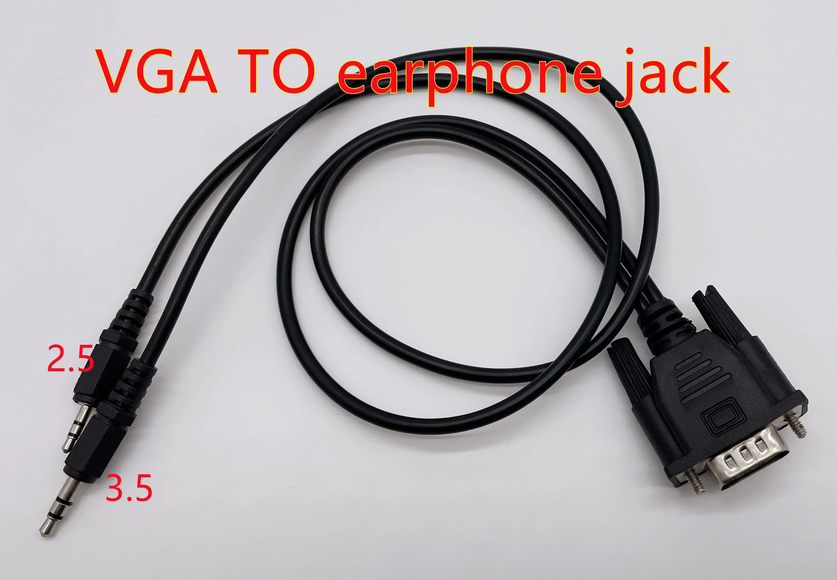 VGA Headphone 3.5mm and 2.5mm Plug For RT809F RT809H Programmer Solve Headphone Port To Look At Print And Swipe HDMI VGA Headphone Plug