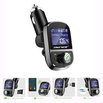 

Dual USB 2.1A Fast Charger Wireless Handsfree Audio Receiver Bluetooth FM Transmitter Dual USB Fast Charger Car Accessories