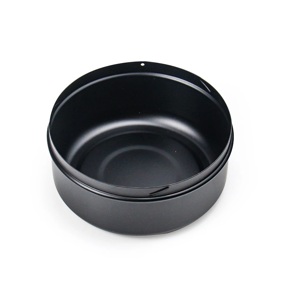 Metal Round Cigarette Ashtray Push Down Rotating Smoking Tray with Lid Automatic Cleaning Portable Outdoor Smoking Accessories portable ashtray metal ashtray