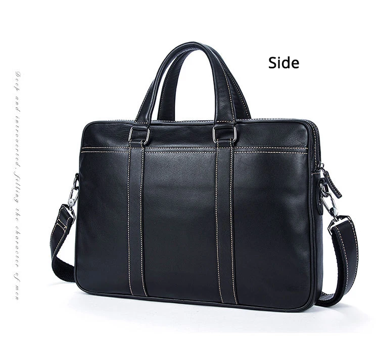 Модная сумка из воловьей кожи, мужской портфель, брендовая Высококачественная роскошная мужская сумка-мессенджер для мужчин, деловая
