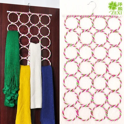 

Circle scarf frame underwear silk scarf rack belt multi-purpose metal non-slip magic hanger