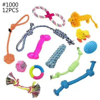 

Puppy Rope Toy-Puppy Chew Toy Washable Cotton Rope Dog Toy 12 Piece Set