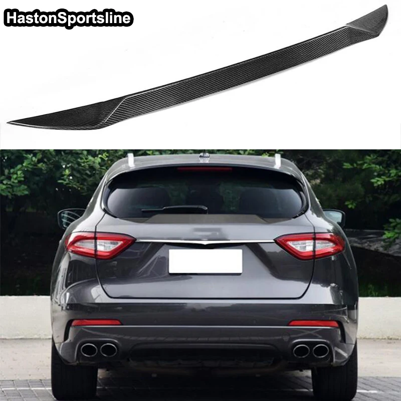 

Levante S Sport Utility 4 Door Carbon Fiber Rear Luggage Compartment Spoiler Car Wing for Maserati 2016 2017