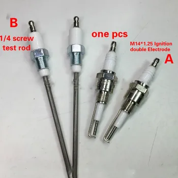 

M14 x1.25 Ignition Electrode Ceramic Pipe Fittings Rod Burning Stick Burner Ignition Needle Spark Plug Ion Probe 1/4" thread