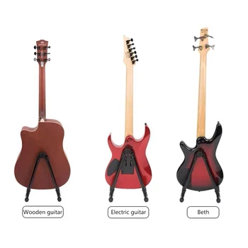 

Foldable Guitar Stand Electric Acoustic Guitar Lightweight Holder Universal for Portable Music Elements Bass Ukulele