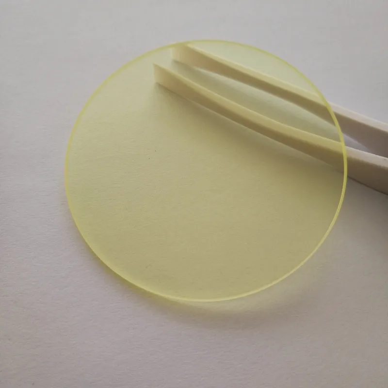 Multiple Size 450nm Longpass Filter Light Yellow Optical Glass JB450 GG455
