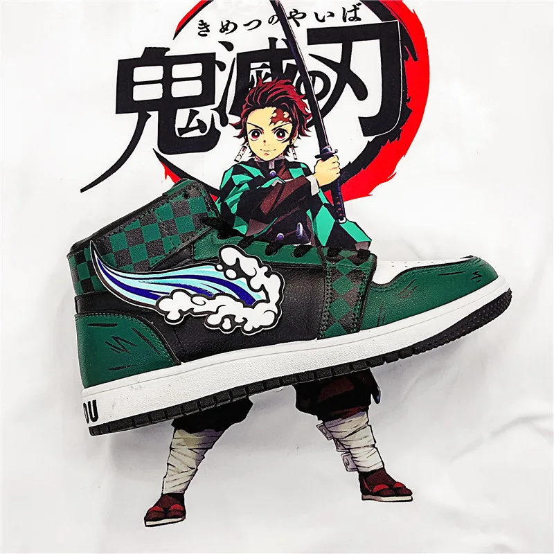 

Anime Demon Slayer AJ Shoes Cosplay Costumes Kimetsu no Yaiba Kamado Tanjirou Agatsuma Zenitsu Dunk High Fashion Board Shoes