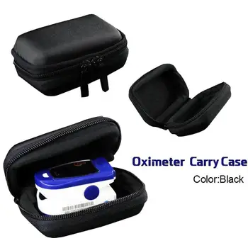 

Fingertip Pulse Oximeter Storage Bag Case Hard Durable Portable Blood Oxygen Saturation Monitor Organizer