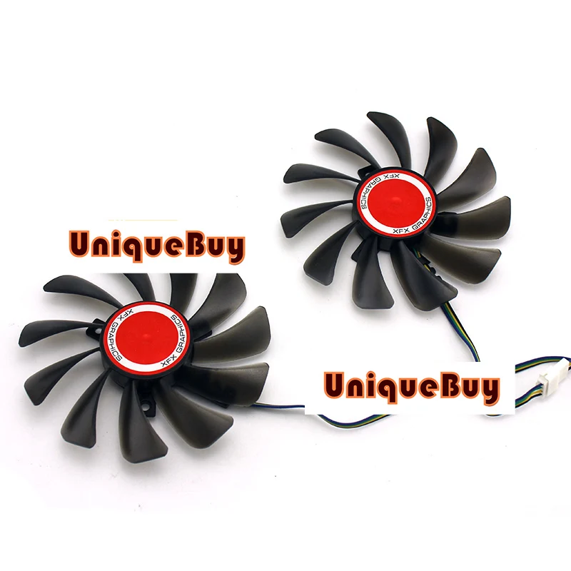 95 мм для XFX RX580 584 588 590 8G Вентилятор Охлаждения видеокарты 4pin