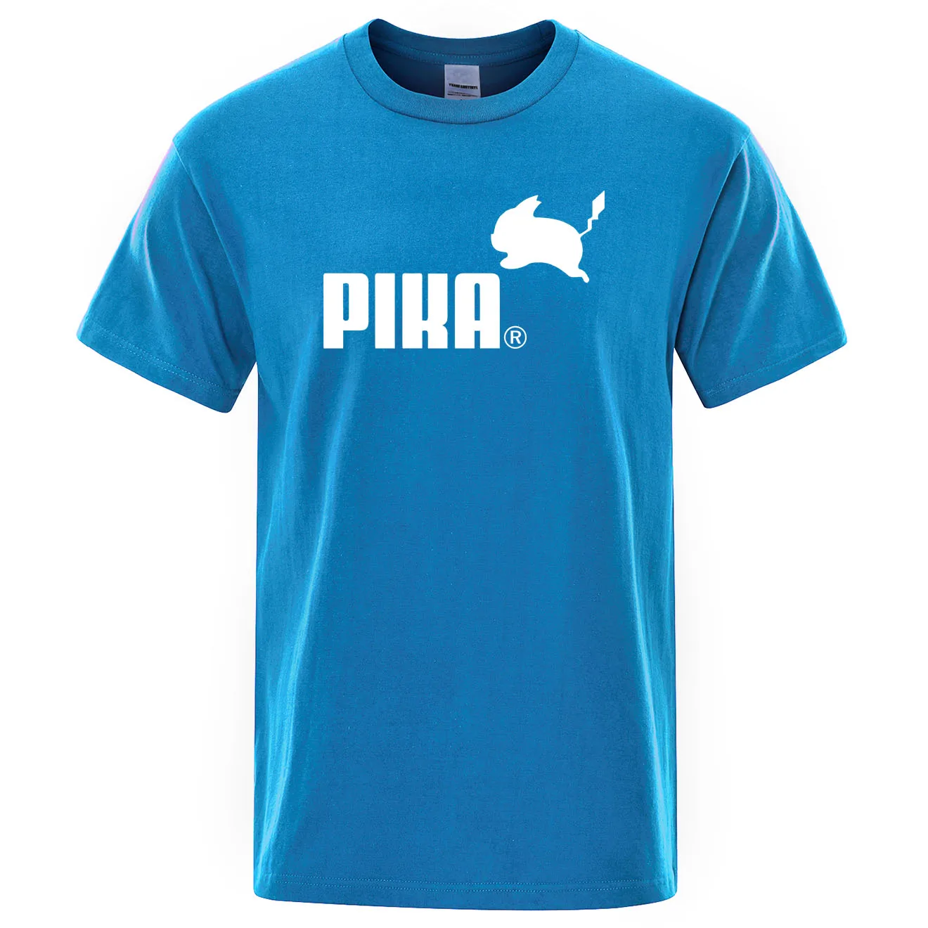 Летняя новая футболка Pika, мужские футболки с японским Аниме Покемон, футболки с Пикачу для мальчиков, хлопковая футболка с коротким рукавом, мужские повседневные футболки, топы