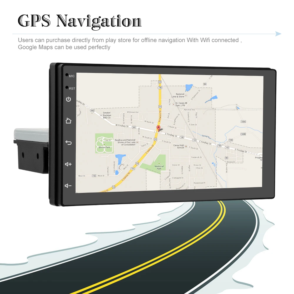 Camecho 1din автомобильный Радио GPS мультимедийный видео плеер Wifi стерео для VW Toyota Nissan