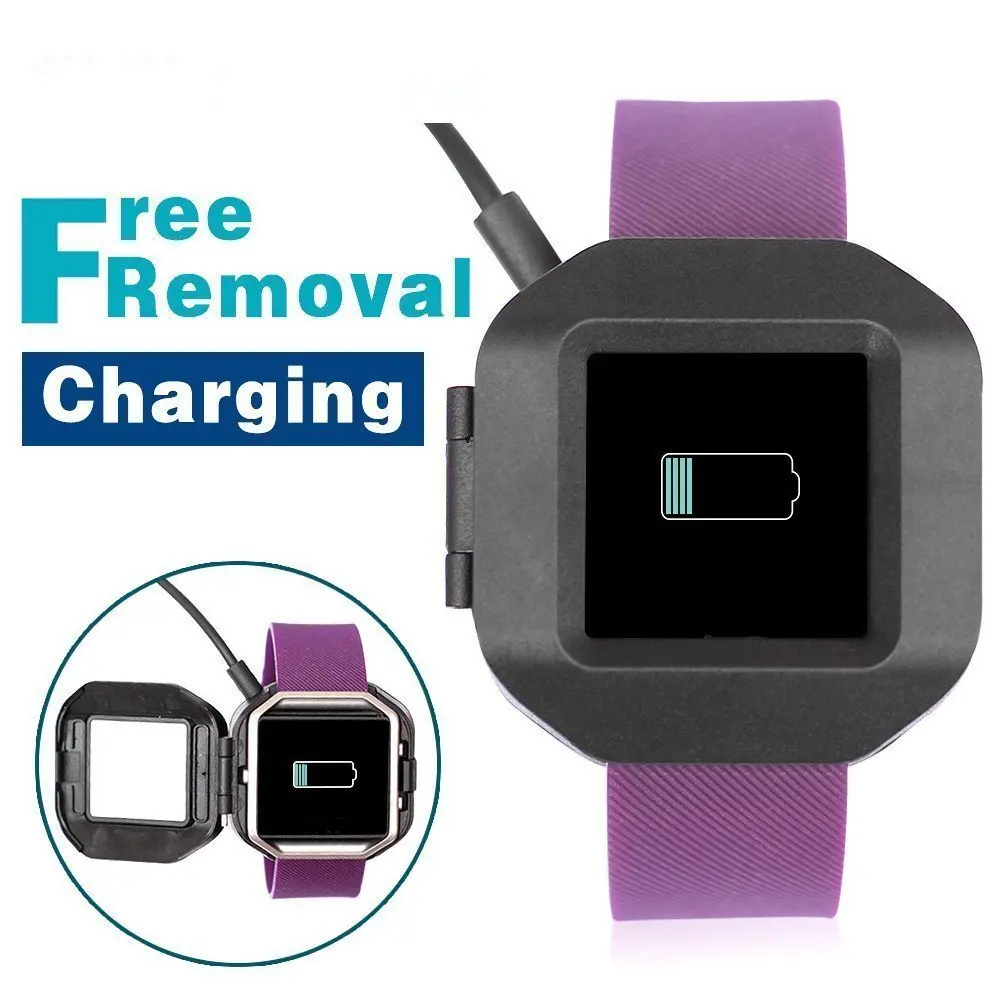 AWINNER легко зарядное устройство клип совместим с Fitbit Blaze-замена USB зарядное устройство адаптер зарядный шнур зарядный док-кабель