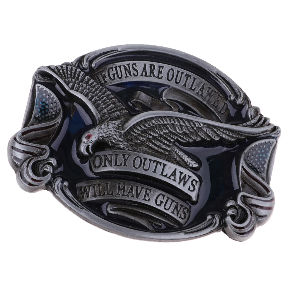 Vintage Flying Eagle Belt Buckle American Western Cowboy Pants Accessories for Boys