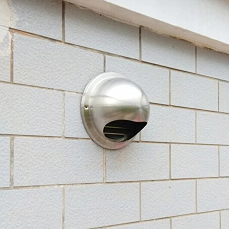 4-12''Grille Ventilation Round Duct Cap Stainless Steel Wall Ceiling Ventilation Air Grill Cover Extractor Air Vent Tumble Dryer