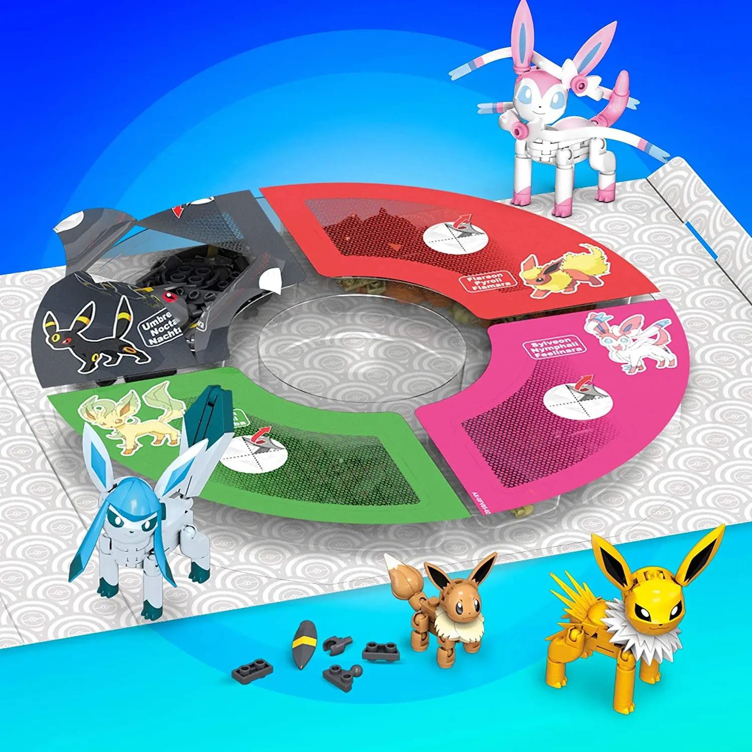 Blocos de Montar Pokémon Evolução Final de Eevee Mega Construx