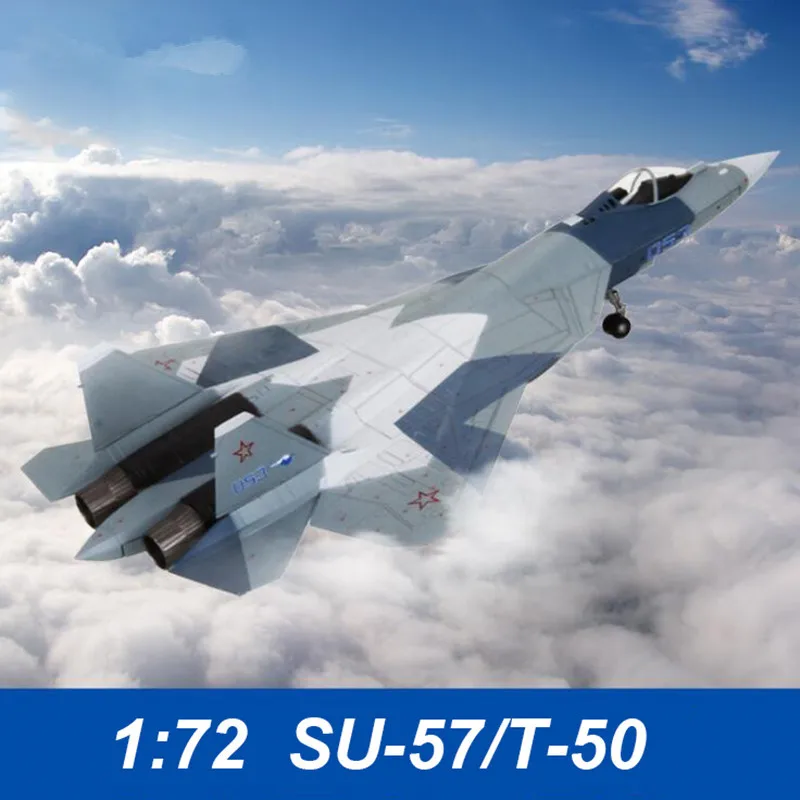 28 см 1: 72 модели самолета Su-57/T-50 сплав четвёртого поколения самолет русский статический авиасимулятор модель