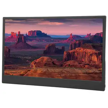 

13.3 Inch 16:9 Ultrathin HDR IPS Monitor 1920*1080 Portable Monitor Built-in Speaker for PS4 Type-C HD Port with Leather Case