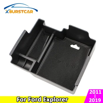 

Xburstcar for Ford Explorer 2011 - 2019 Car Armrest Storage Box Center Console Bin Glove Tray Holder Case Accessories