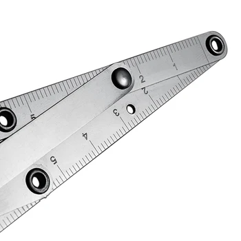 

Newly Eyebrow Tattoo Ruler Golden Ratio Permanent Grooming Stencil Shaper Symmetrical Stainess Steel Tool CTN88