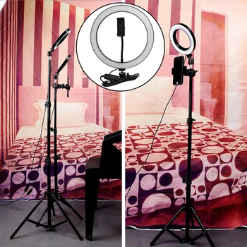 

Photography LED Selfie Cold Warm Lighting Dimmable Ring Light Phone Video Lamp Lightweight And Portable