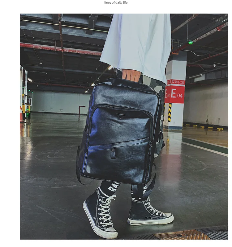 Модный мужской рюкзак для отдыха, водонепроницаемая Дорожная сумка из искусственной кожи, мужская сумка для подростков, рюкзак для мальчиков, рюкзаки для ноутбука Mochila для мужчин