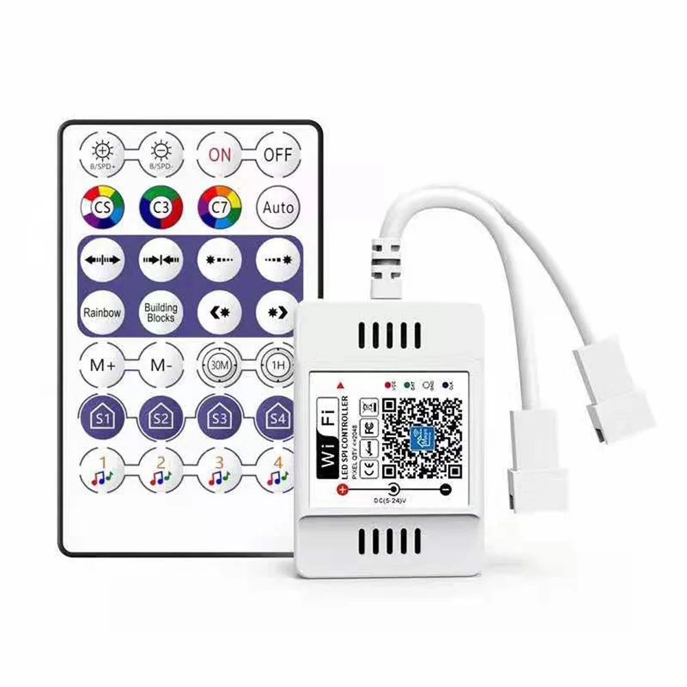 Magic Home LED SPI Controller Addressable 2048 Pixel 28keys Remote Wifi Voice For WS2811 SK6812 WS2812B Strip | Освещение