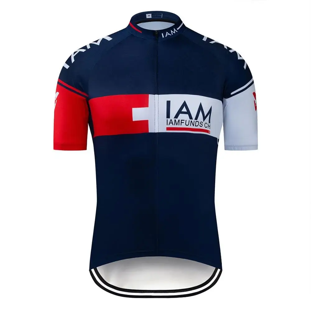 

New IAM Men's Climber Cycling Jersey Pro Team Summer Breathable Short Sleeve Cycling Jersey Seamless Process Road Cycling Gear