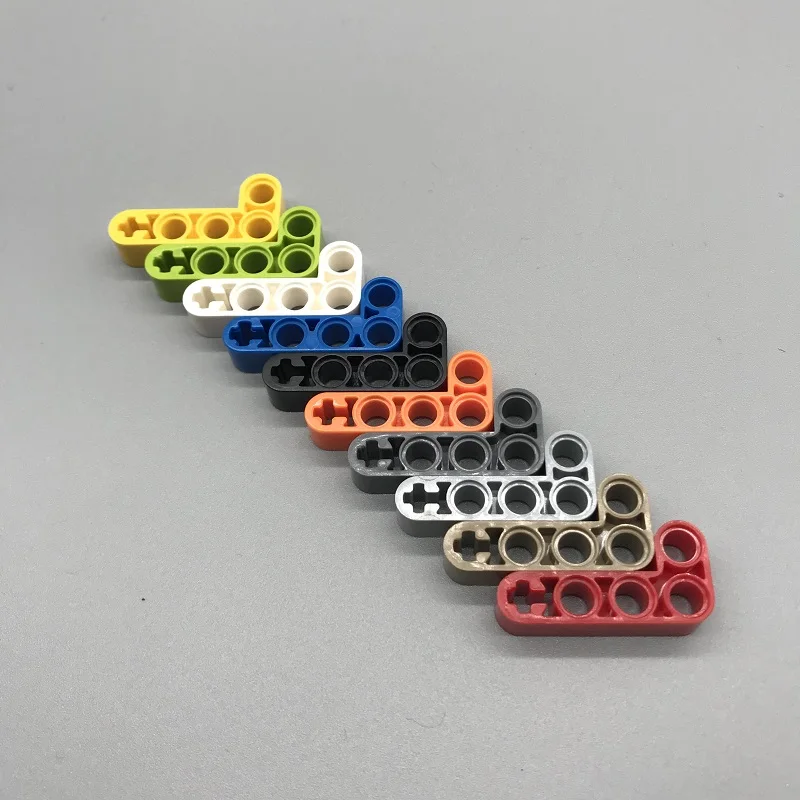 

30pcs/lot Technic Liftarm 4x2 Hole L Shape Compatible With Legoing 32140 Technic Parts DIY Plastic Educational Toys for Kids