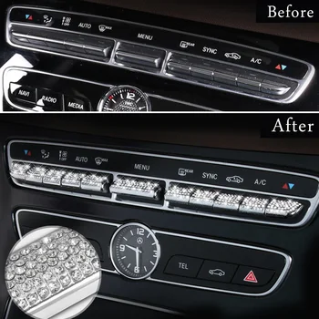 

Central button trim For Mercedes w213 amg Mercedes w205 amg/glc x253 coupe amg mercedes c class accessories w205 interior trim