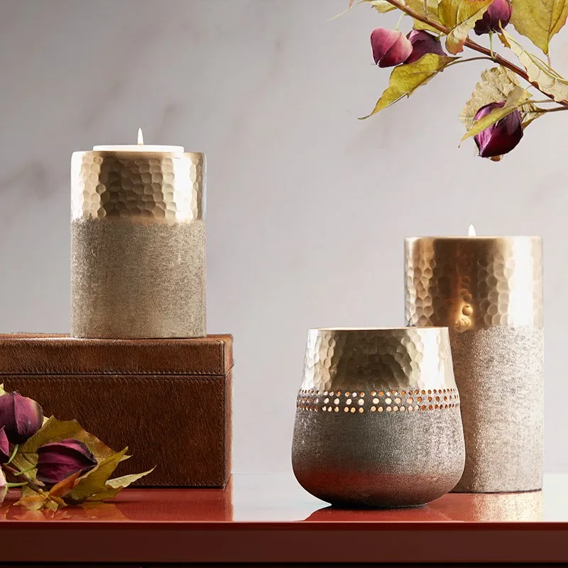 

Metal Candlestick Home Decoration Accessories Modern Wedding Supplies Candle Holder Restaurant Decoration Romantic Gift