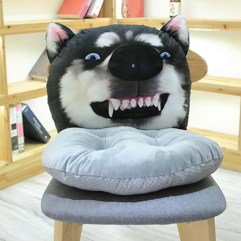 Моделирование собака подушка для сна съемная и моющаяся индивидуальность забавная подушка для шпажки милый Хаски подарок плюшевая игрушка для детей и друзей - Цвет: Siamese cushion A