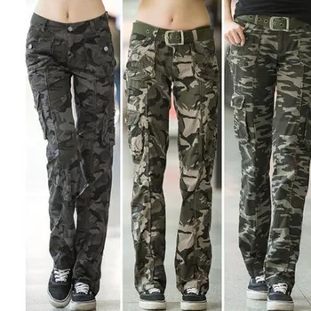 ladies multi pocket trousers