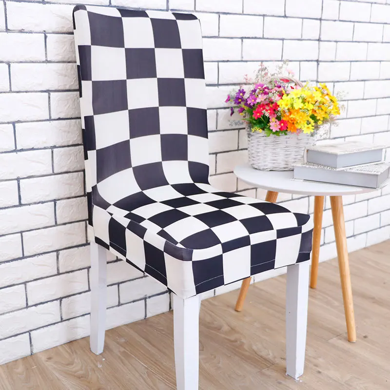 Printing Elastic Concise Seat Cover Office Chair Set Cover High Quality Hotel Seat Cover Chair Covers Spandex Dining Chair Cover