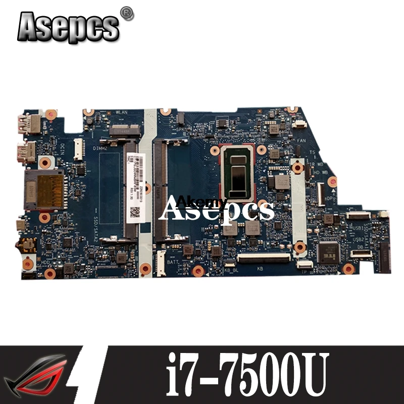 Akemy 859288-601 UMA w i7-7500U cpu для hp ENVY notebook 15-as Series 15T-AS100 PC материнская плата протестирована