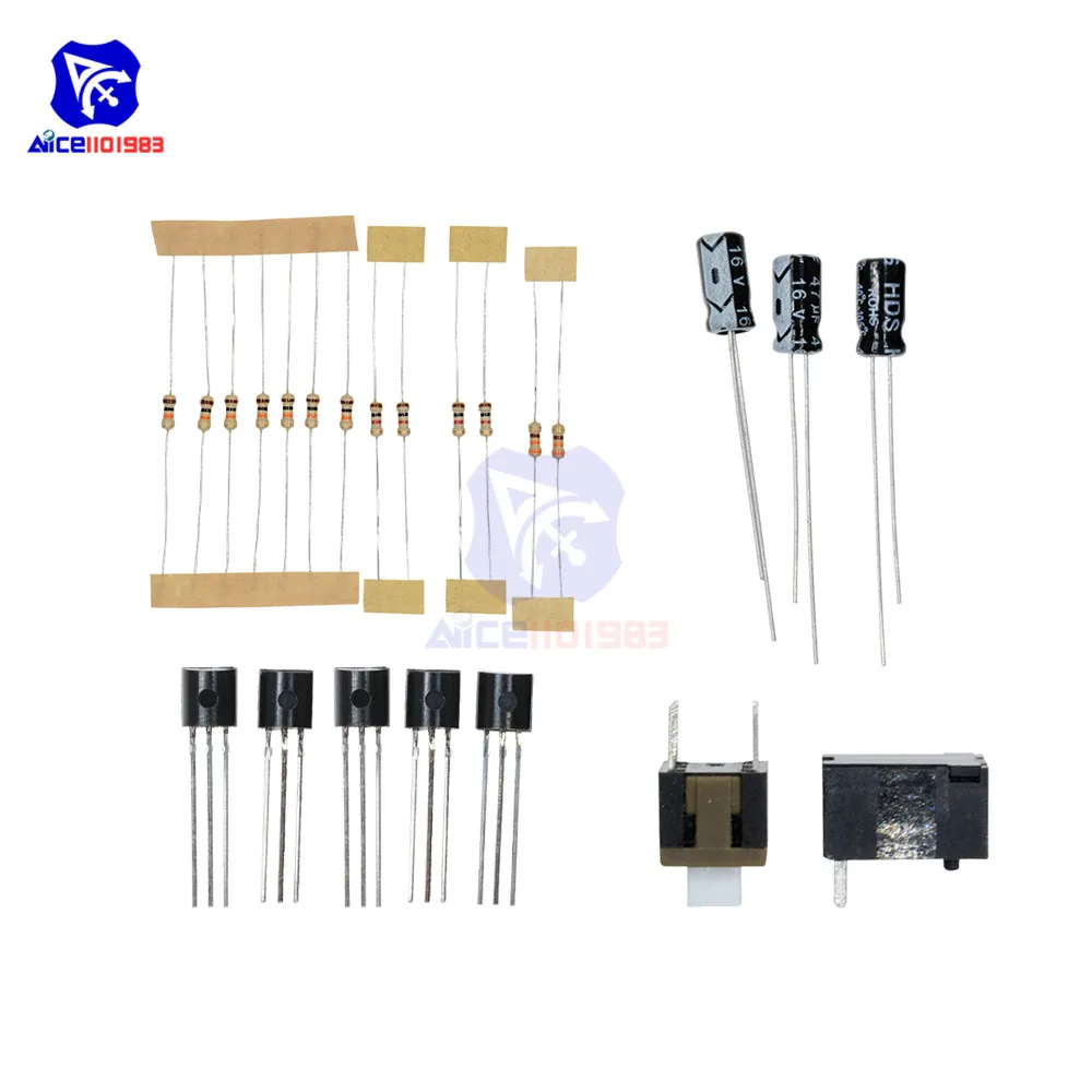 รูปสินค้า ชุดฝึกบัดกรี DIY อิเล็กทรอนิกส์ สร้างวงจร PCB ได้เอง