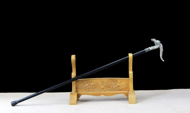 stainless steel walking stick sword outdoor non-slip sword home deco length=90cm self-defense sword not edged