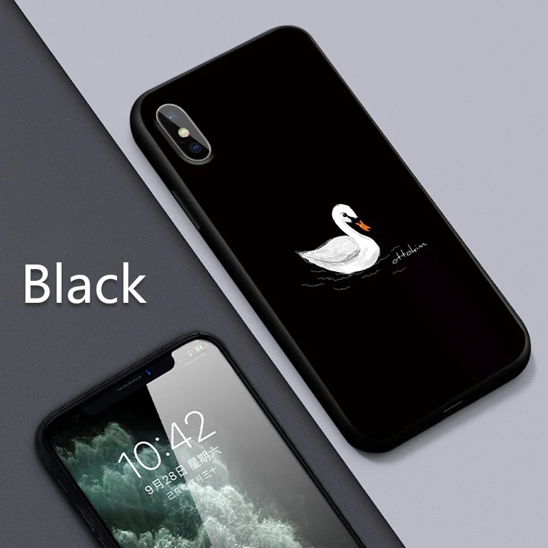 Черный набор текста на телефоне чехол для iPhone 11 Pro Max X XS XR 8 7 6 5 s Plus Силиконовый ТПУ модный защитный чехол