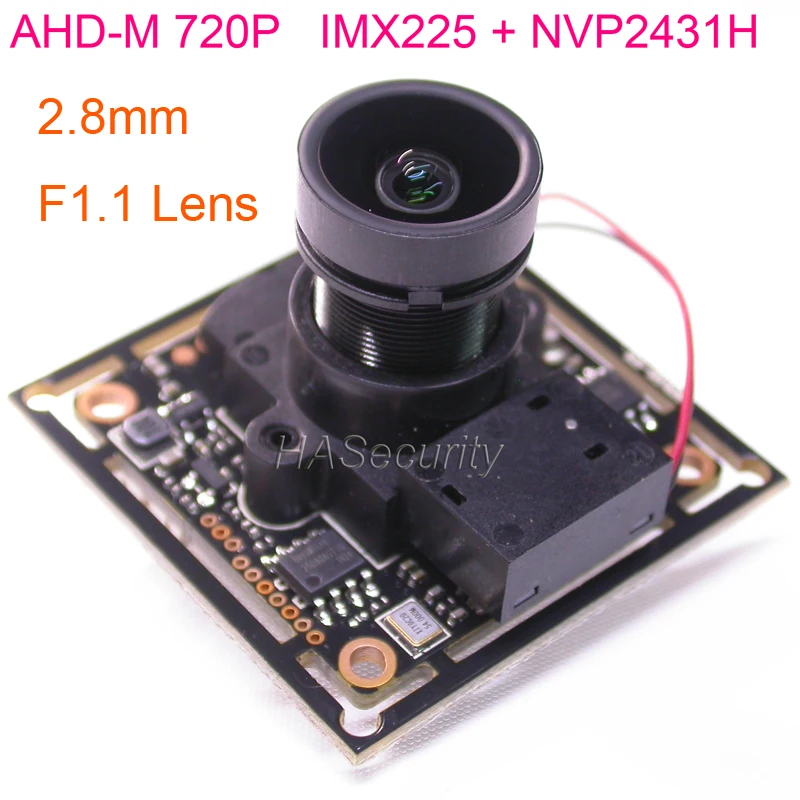 F1.1/2 8 мм объектив AHD M (720P) / CVBS(D1) 1/3 дюйма Exmor IMX225 CMOS + NVP2431 модуль камеры