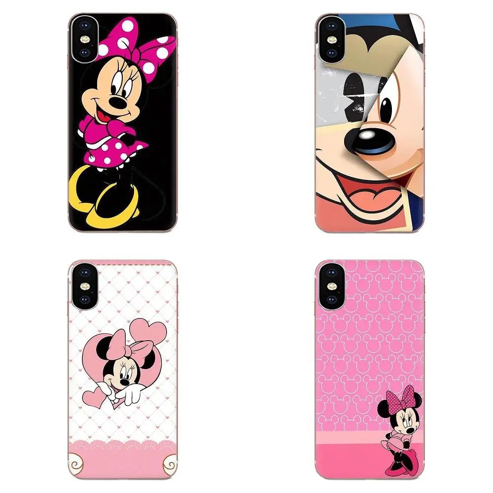 

Cute Soft Mickey Minnie For LG K50 Q6 Q7 Q8 Q60 X Power 2 3 Nexus 5 5X V10 V20 V30 V40 Q Stylus Soft TPU Mobile Shell
