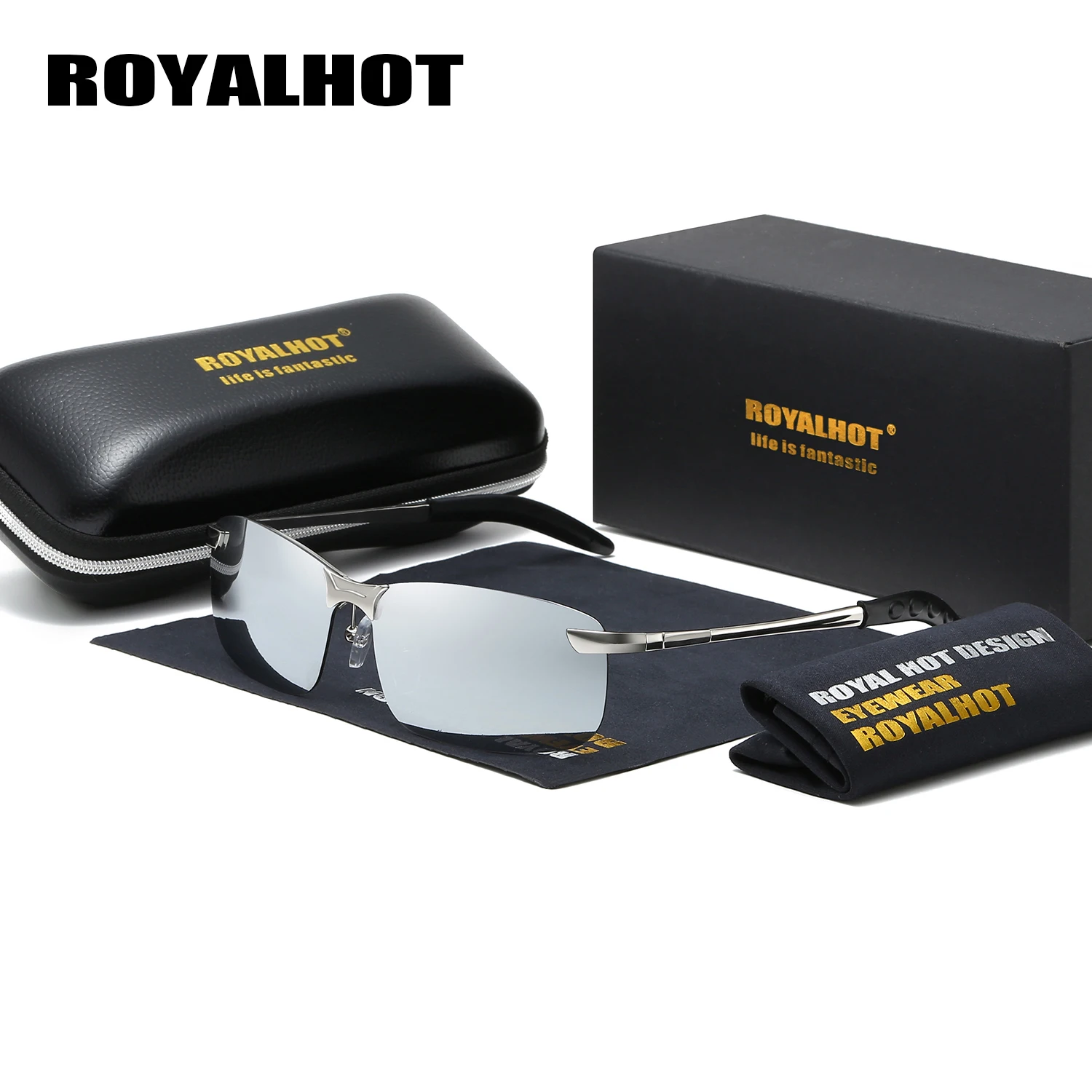 RoyalHot, мужские, женские, поляризационные, алой, Прямоугольная оправа, солнцезащитные очки, для вождения, солнцезащитные очки, оттенки, Oculos masculino, мужские, p10013
