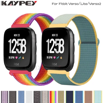 

Nylon Woven Strap for Fitbit Versa/Lite/Versa2 band Smart watch replacment Watchband Sport Loop Bracelet Fitbit Versa 2 band