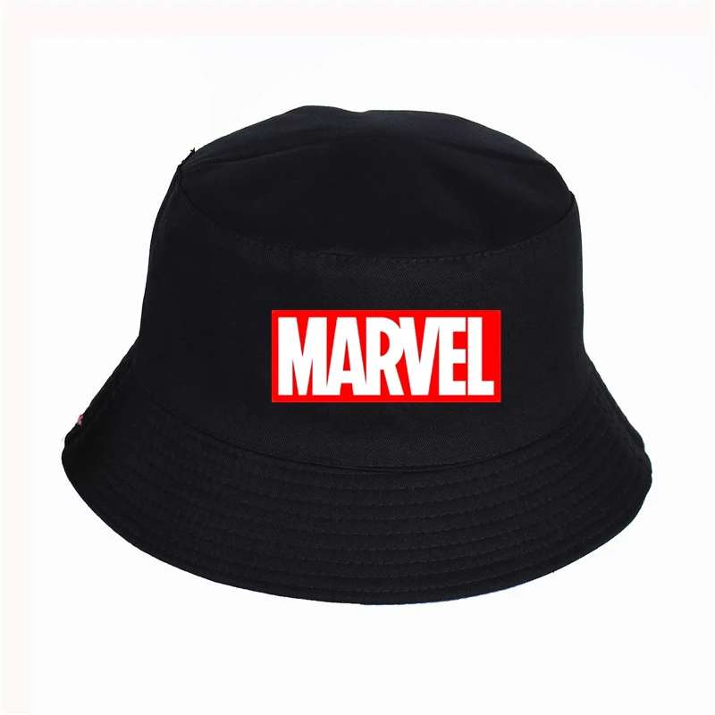 Новинка MARVEL Мстители шапка с принтом женская мужская Панама, шляпа-Панама MARVEL Мстители логотип дизайн плоский солнцезащитный козырек рыбалка, рыбак шляпа - Цвет: Армейский зеленый